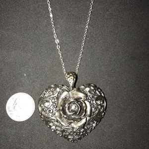 Chunky Celebrity style Heart Pendant hand-made